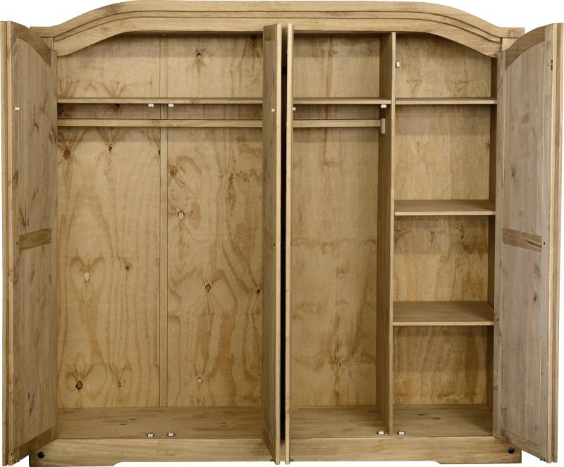 Credit Crunch Carpets Nottingham Corona 4 Door Wardrobe In