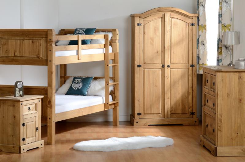 Credit Crunch Carpets Nottingham Corona 3 foot Bunk Bed in Distressed