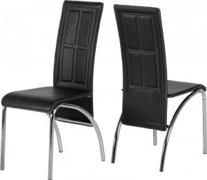 A3 Chair in Black PVC/Chrome