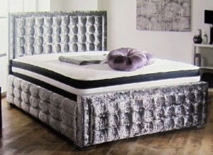 Hoy Luxury Upholstered Double Bed with Lift Up Storage