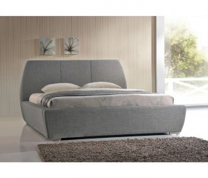 Naxos Fabric Double Bed in Grey
