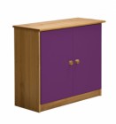Mid Sleeper Cupboard Antique With Lilac Details