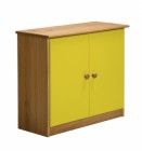 Mid Sleeper Cupboard Antique With Lime Details