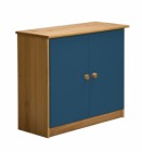 Ribera Cupboard Antique With Blue Details