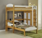 Maximus L Shape High Sleeper Antique With White Details