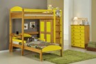 Maximus L Shape High Sleeper Set 2 Antique With Lime Details