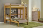 Maximus L Shape High Sleeper Set 2 Antique With Pink Details