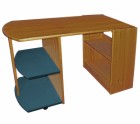 Mid Sleeper Pull Out Desk Antique With Blue Details