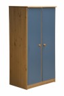 Avola Two Door Cupboard Antique With Blue Details