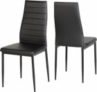 Abbey Dining Chair in Black PU