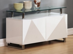 Rowley High Gloss White 2 Door Sideboard