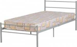 Devon 3 foot Bed in Silver