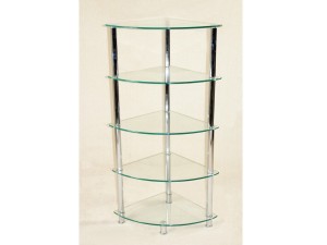 Cologne Clear 5 Tier Corner Rack