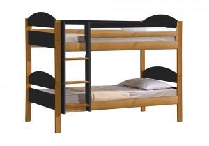 Maximus Bunk Bed 3ft Antique With Graphite Details