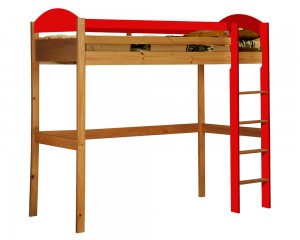 Maximus High Sleeper Antique With Red Details