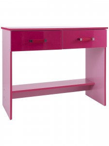 Ottawa 2 Tones Study Desk with 2 Drawers in Pink