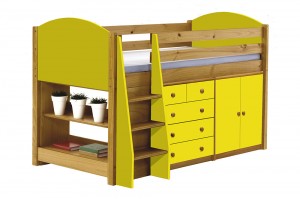 Verona Mid Sleeper Set 2 Antique With Lime Details