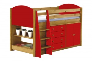 Verona Mid Sleeper Set 2 Antique With Red Details