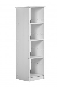 Adrano Four Shelf Unit White