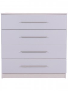 Toronto 4 Drawer Chest in White