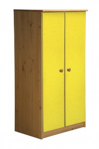 Avola Two Door Cupboard Antique With Lime Details