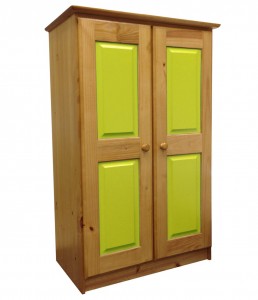 Verona Tall Boy With Drawers Antique With Lime Details