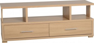 Kingston 2 Drawer Flat Screen TV Unit in Euro Oak