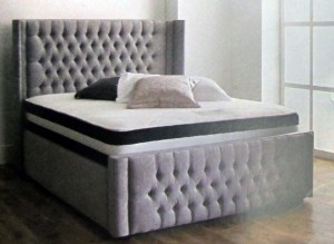 Iona Luxury Upholstered Double Bed