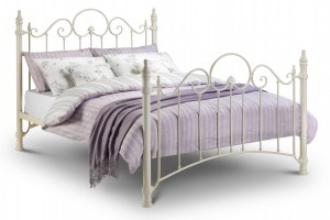Florence King Size Bed in Stone White