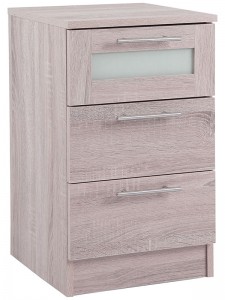 Vancouver 3 Drawer Bedside
