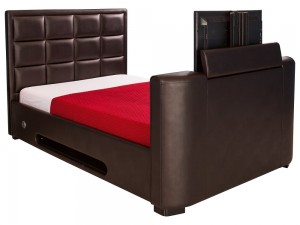 Lincoln - Electric Tv Bedstead 5ft Brown