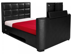 Lincoln - Electric Tv Bedstead 5ft Black