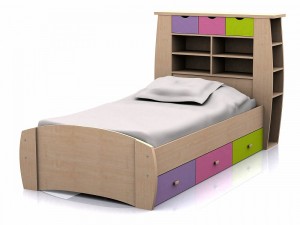 Sydney 3ft Bedstead with 3 Drawers Pink Lilac