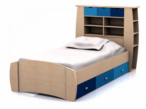 Sydney 3ft Bedstead with 3 Drawers Blue