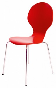 Jersey Dining Chairs - Pair Red
