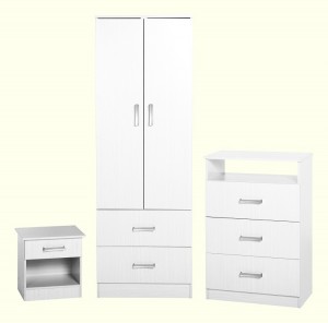 Polar Bedroom Set in White