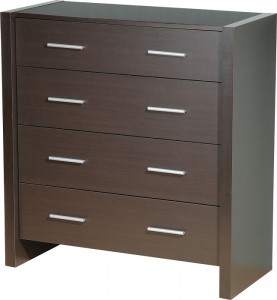 Denver 4 Drawer Chest in Expresso Brown