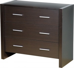 Denver 3 Drawer Chest in Expresso Brown