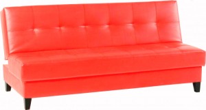 Vanya Sofa Bed in Red PVC