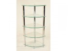 Cologne Clear 5 Tier Corner Rack