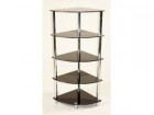 Cologne Black 5 Tier Corner Rack