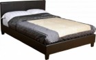 Prado 4 foot Bed in Expresso Brown Faux Leather