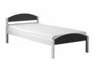 Maximus 3ft Bed White With Graphite Details
