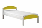 Maximus 3ft Bed White With Lime Details