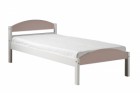Maximus 3ft Bed White With Pink Details