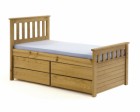 Captains Short Ferrara Storage Bed 3ft Antique