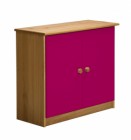 Ribera Cupboard Antique With Fuschia Details