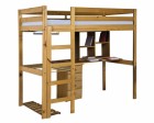 Rimini High Bed Student Set With 4 Drawer Bedside Antique