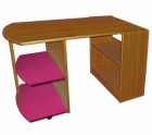 Mid Sleeper Pull Out Desk Antique With Fuschia Details