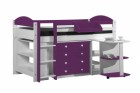 Maximus Mid Sleeper Set 1 White With Lilac Details